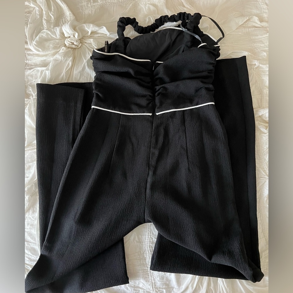 Black Halo Merrick Wide-Leg Jumpsuit Size 6 - Picture 6 of 7